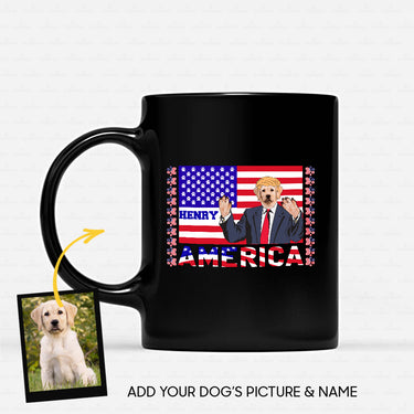 Personalized Dog Gift Idea - President Dog Please Vote Me For Dog Lovers - Black Mug